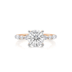 2 3/8 CT. Round and Marquise Lab Created Diamond Engagement Ring