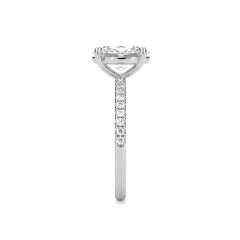 2 1/5 CT. Oval and Round Lab Created Diamond Engagement Ring