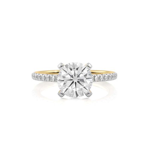 2 1/5 CT. Round Lab Created Diamond Engagement Ring