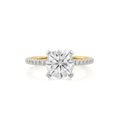 2 1/5 CT. Round Lab Created Diamond Engagement Ring