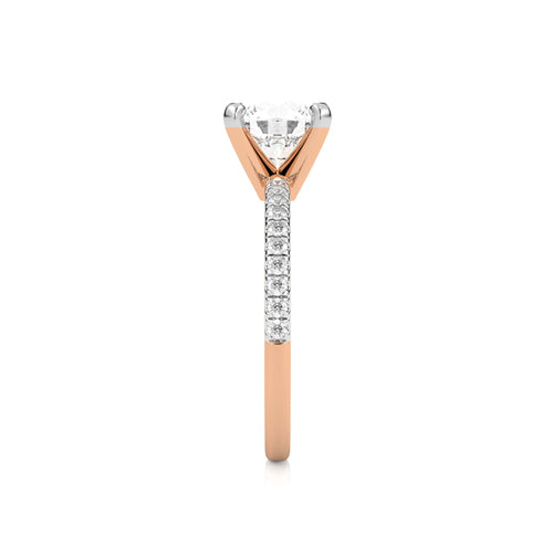 2 1/5 CT. Round Lab Created Diamond Engagement Ring