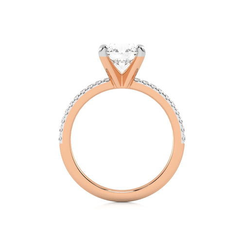 2 1/5 CT. Round Lab Created Diamond Engagement Ring