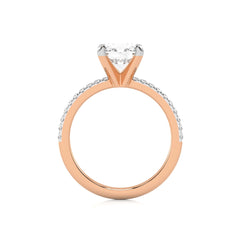 2 1/5 CT. Round Lab Created Diamond Engagement Ring