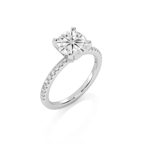 2 1/5 CT. Round Natural Diamond Engagement Ring