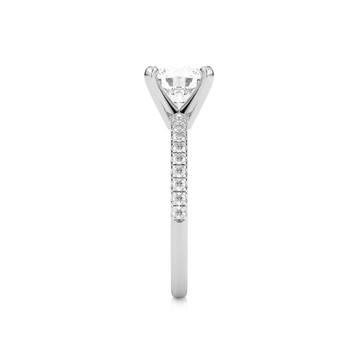 2 1/5 CT. Round Lab Created Diamond Engagement Ring