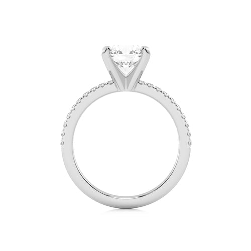 2 1/5 CT. Round Lab Created Diamond Engagement Ring