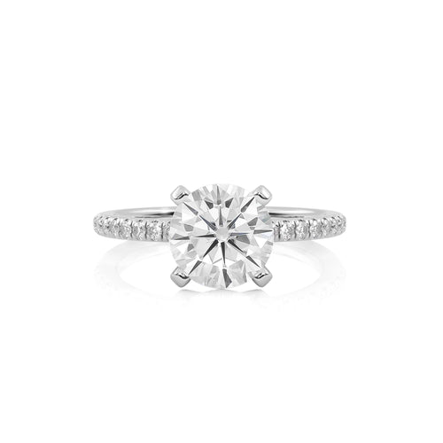 2 1/5 CT. Round Lab Created Diamond Engagement Ring