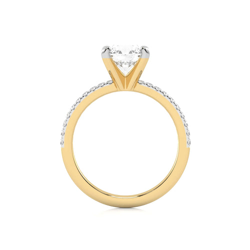 2 1/5 CT. Round Lab Created Diamond Engagement Ring