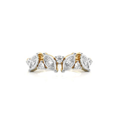 1/2 CT. Marquise and Round Lab Created Diamond Band