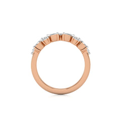 1/2 CT. Marquise and Round Lab Created Diamond Band