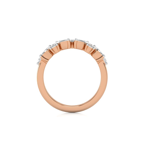 1/2 CT. Marquise and Round Lab Created Diamond Band