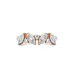 1/2 CT. Marquise and Round Lab Created Diamond Band