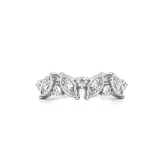 1/2 CT. Marquise and Round Lab Created Diamond Band