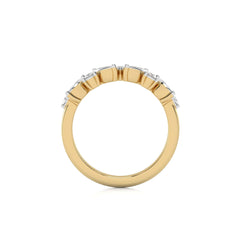 1/2 CT. Marquise and Round Lab Created Diamond Band