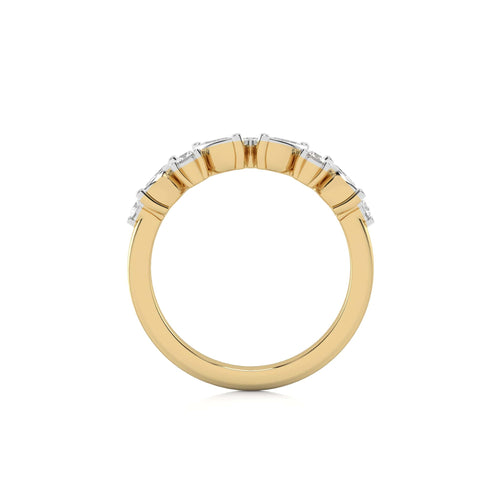 1/2 CT. Marquise and Round Lab Created Diamond Band