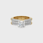 1 1/2 CT. Luminous Love Round Lab Created Diamond Ring with Enhancer