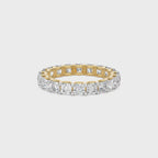 4 CT. Asscher Cut Lab created Diamond Full Eternity Band