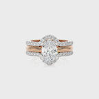 1 1/2 CT. Immortal Oval Lab Created Diamond Ring With Enhncer