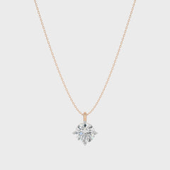 1 CT. Solitaire Round  Lab Created Diamond Pendant