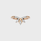 1/4 CT. Three Stone Marquise and Round Lab Created Diamond Ring