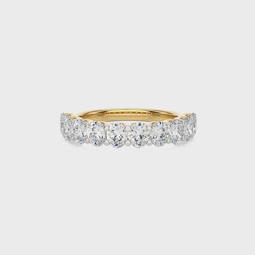 1/5 CT. Oval Lab Created Half Eternity Band