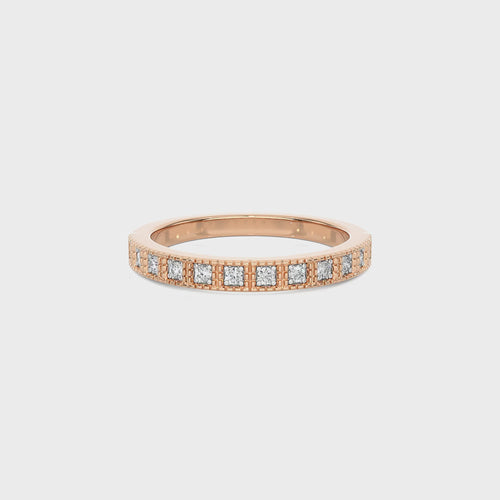 1/6 CT. Round Lab Created Diamond Half Eternity Band