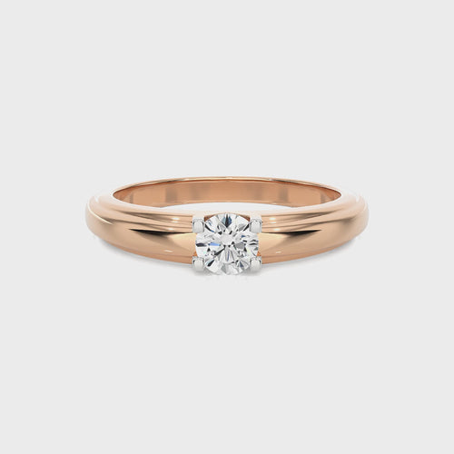 1/2 CT.Round Solitaire Men's Natural Diamond Ring