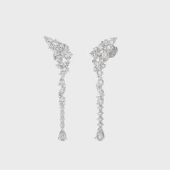 2 3/4 CT. Mixed Shape Natural Diamond Drop Earrings