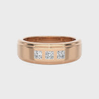 1/2 CT. Princess cut Natural Diamond Half Eternity Band