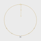 1 CT. Astraia Round Natural Diamond Station Necklace