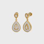 1/2 CT. Pear Shape Teardrop Lab Created Diamond Earrings