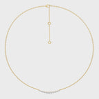 1/2 CT. Smile Round Natural  Diamond Necklace