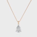 1 CT. Solitaire Pear Lab Created Diamond Pendant