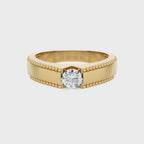 1/2 CT. Round Natural Diamond Engagement Ring