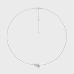 2 CT. Whimsical Emerald and Pear Dual  Natural Diamond Toi et Moi Necklace