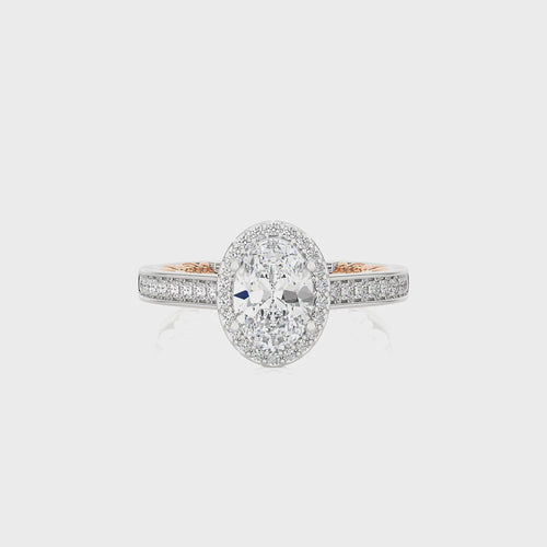 Classic Gleam Bazel and Halo Diamond Engagement Ring