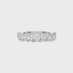 1/5 CT. Oval Lab Created Half Eternity Band