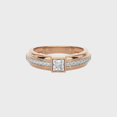 1/4 CT. Round Natural Diamond Women's Ring