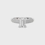 Contemporary Solitaire Diamond Engagement Ring