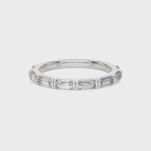 1/2 CT. Baguette Natural Diamond Wedding Band