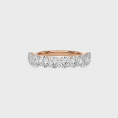 1/5 CT. Oval Lab Created Half Eternity Band