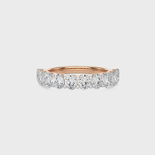 1/5 CT. Oval Lab Created Half Eternity Band