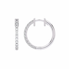 1/2 CT. Round Diamond Eternity Hoop Earrings