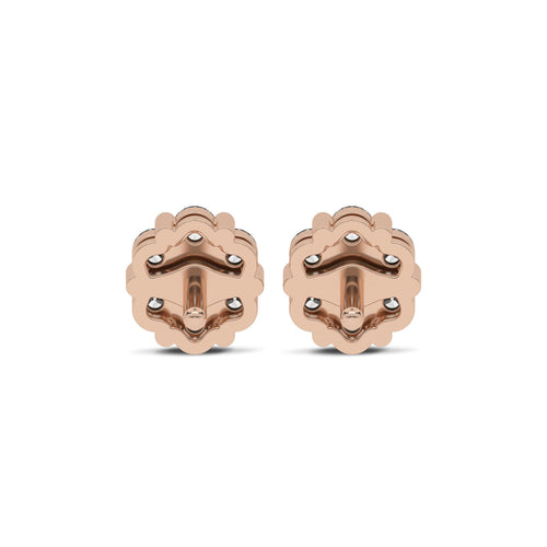 3/4 CT. Floral Cluster Stud Earrings