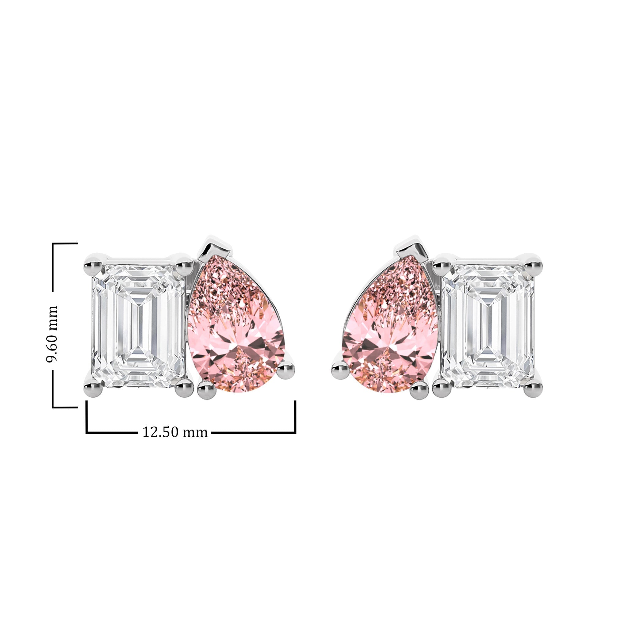 Pink hot sale fashion earrings