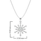 The Sparkling Snowflake Lab Created Diamond Pendant