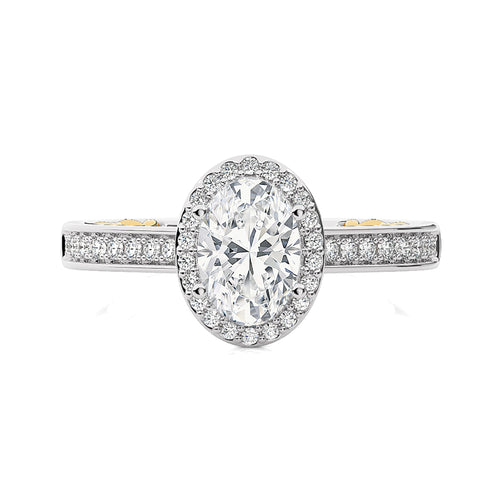 Classic Gleam Bazel and Halo Diamond Engagement Ring