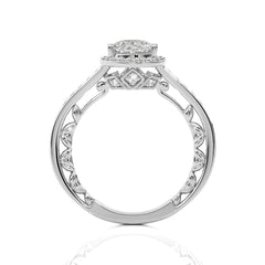 Classic Gleam Bazel and Halo Diamond Engagement Ring